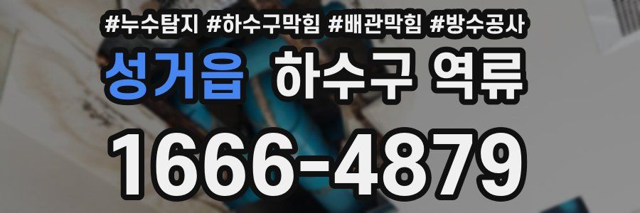 성거읍 하수구 역류