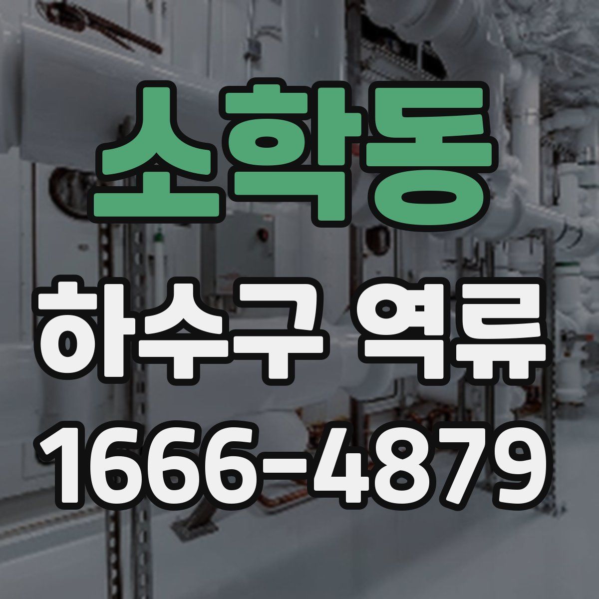 소학동 하수구 역류