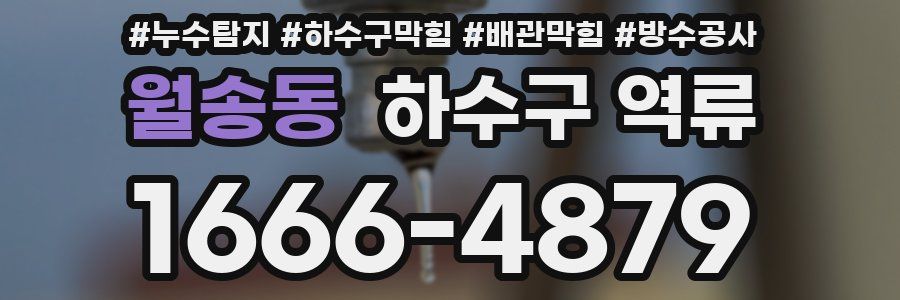 월송동 하수구 역류
