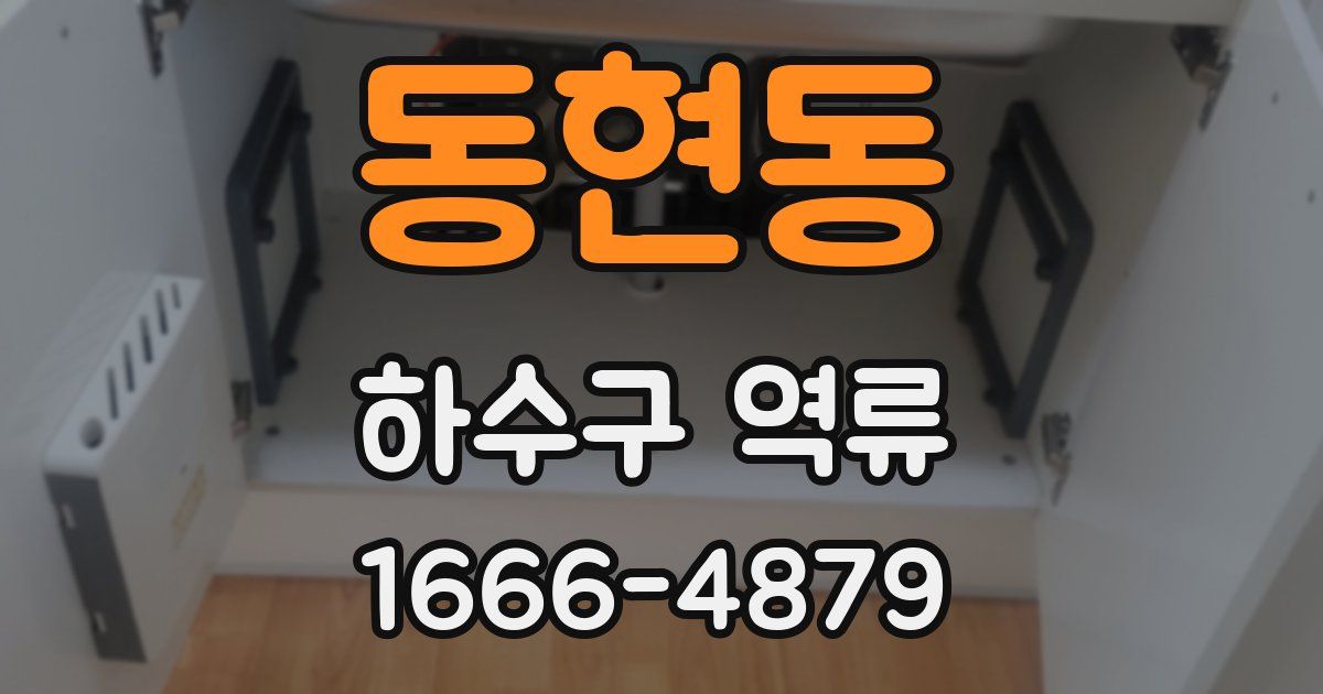 동현동 하수구 역류