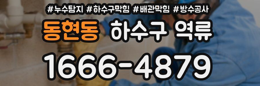 동현동 하수구 역류