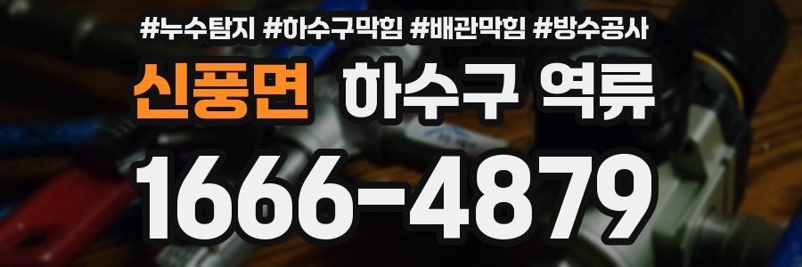 신풍면 하수구 역류