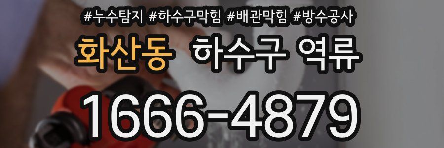 화산동 하수구 역류