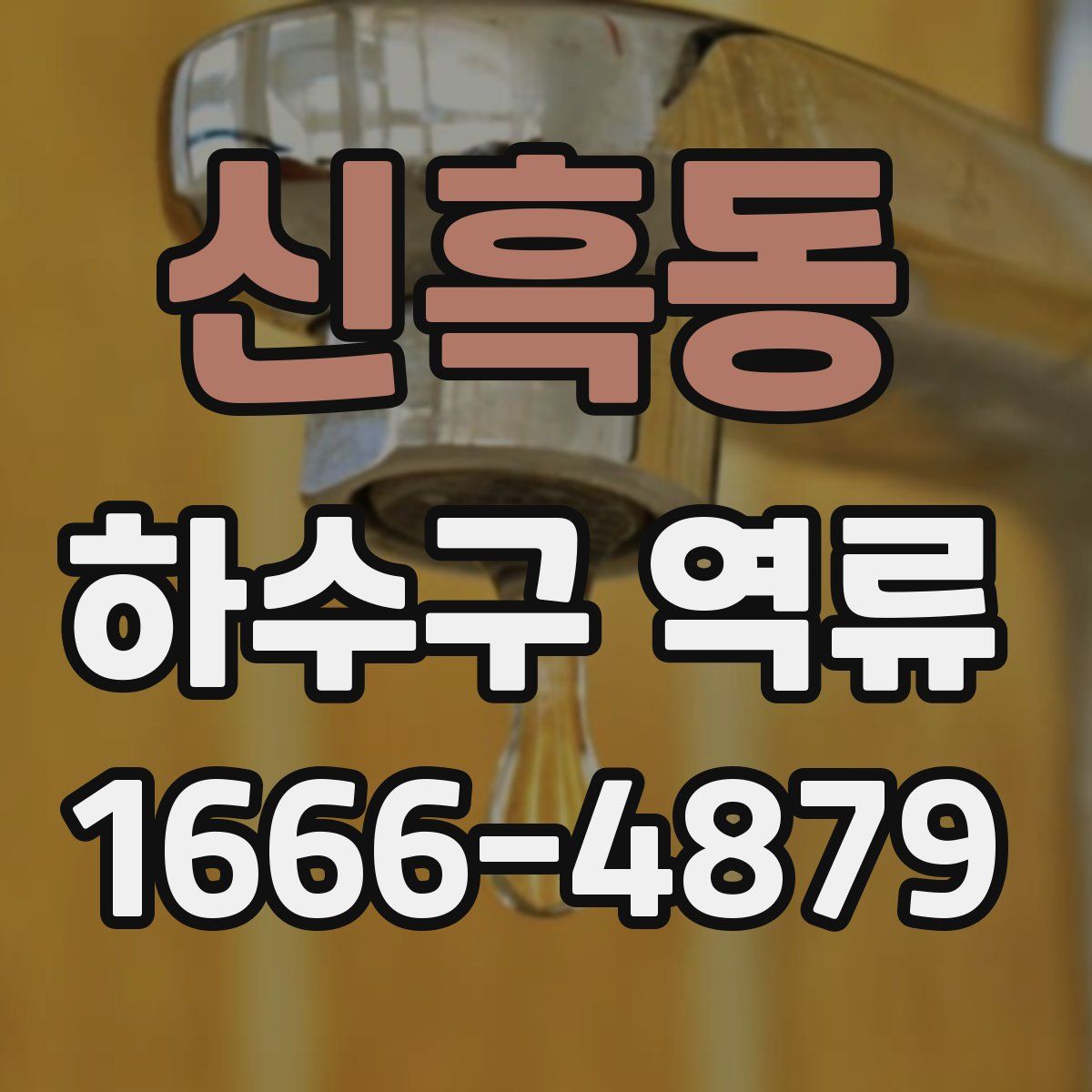 신흑동 하수구 역류