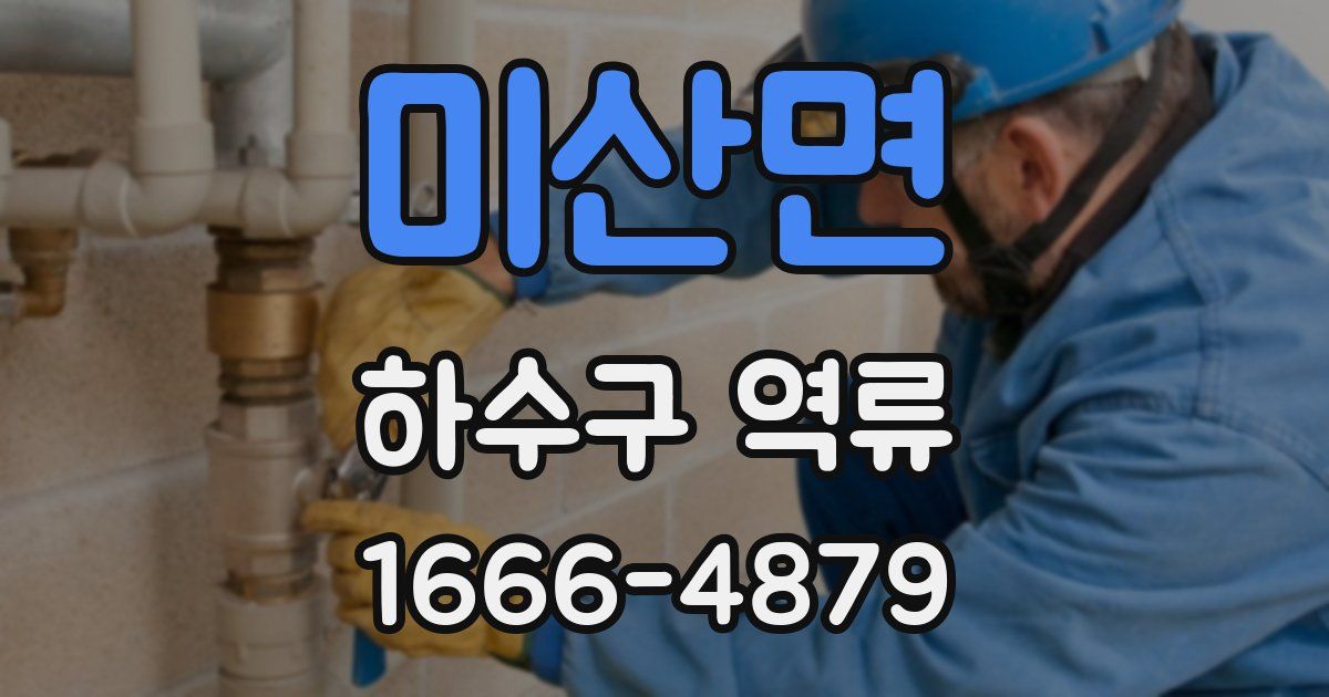 미산면 하수구 역류