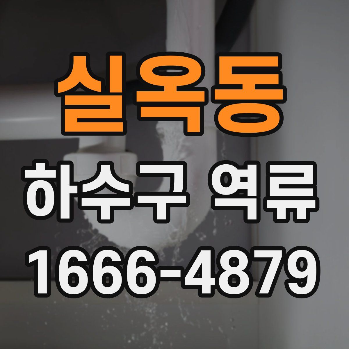실옥동 하수구 역류