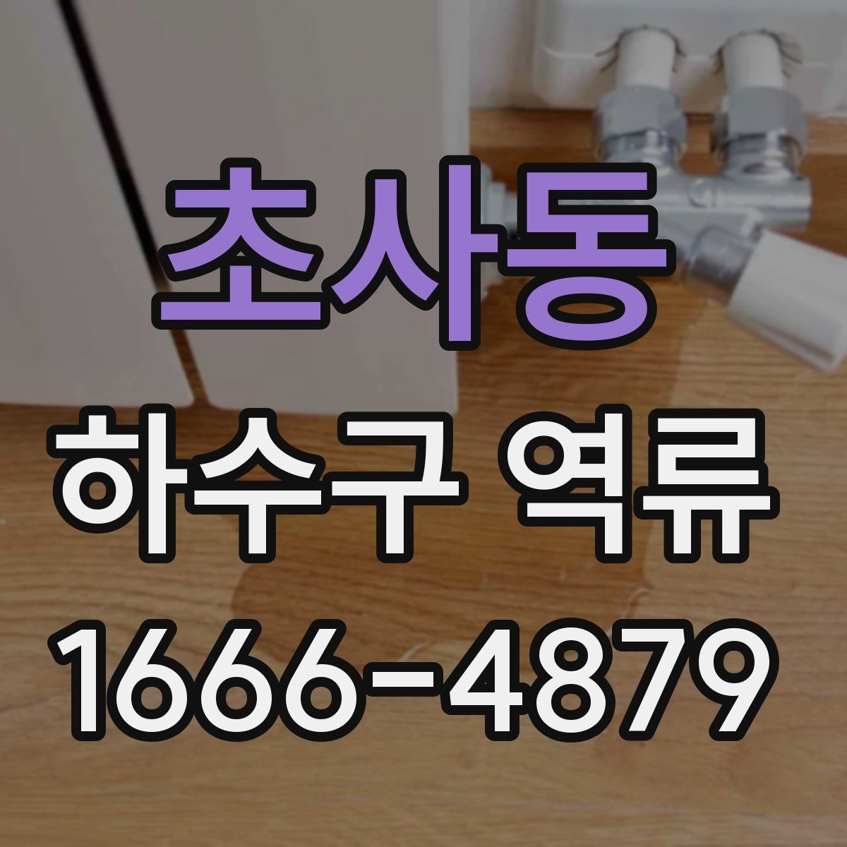 초사동 하수구 역류
