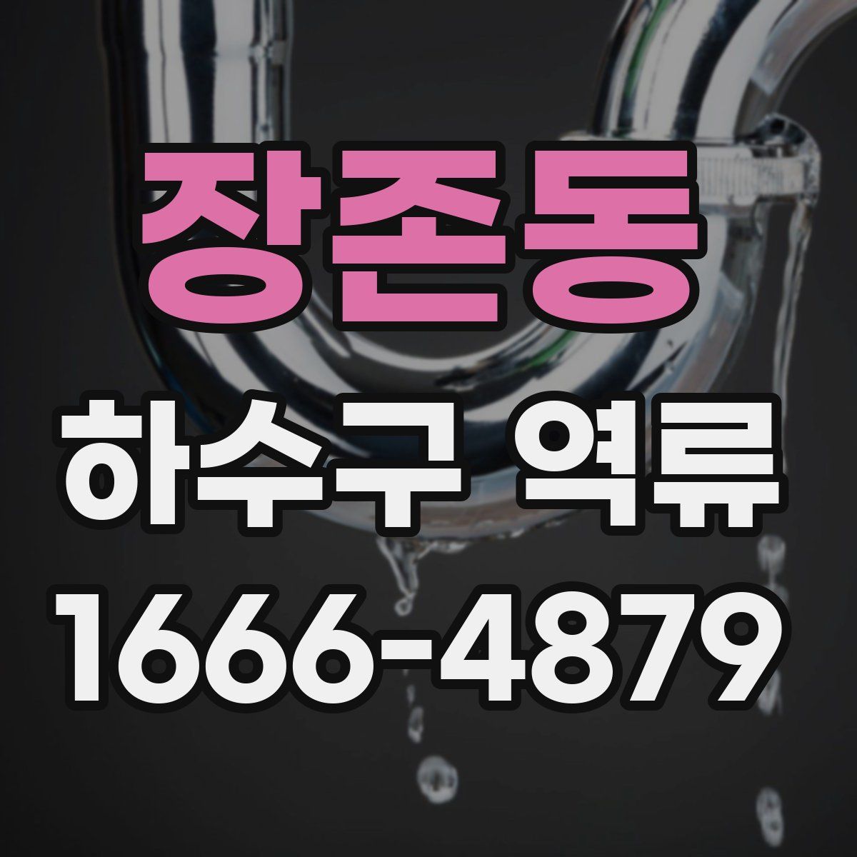 장존동 하수구 역류