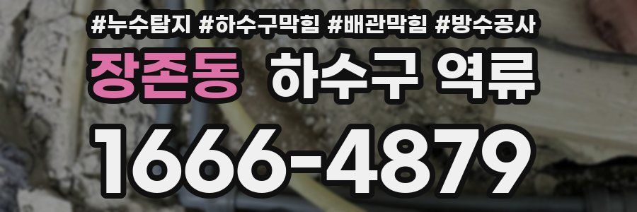 장존동 하수구 역류