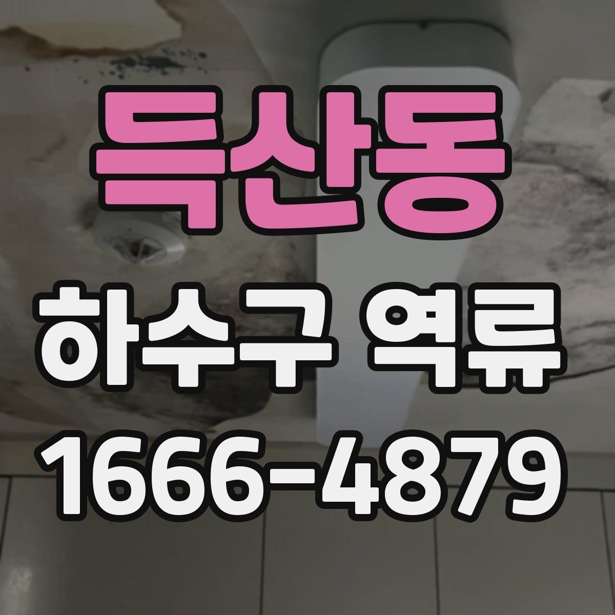 득산동 하수구 역류