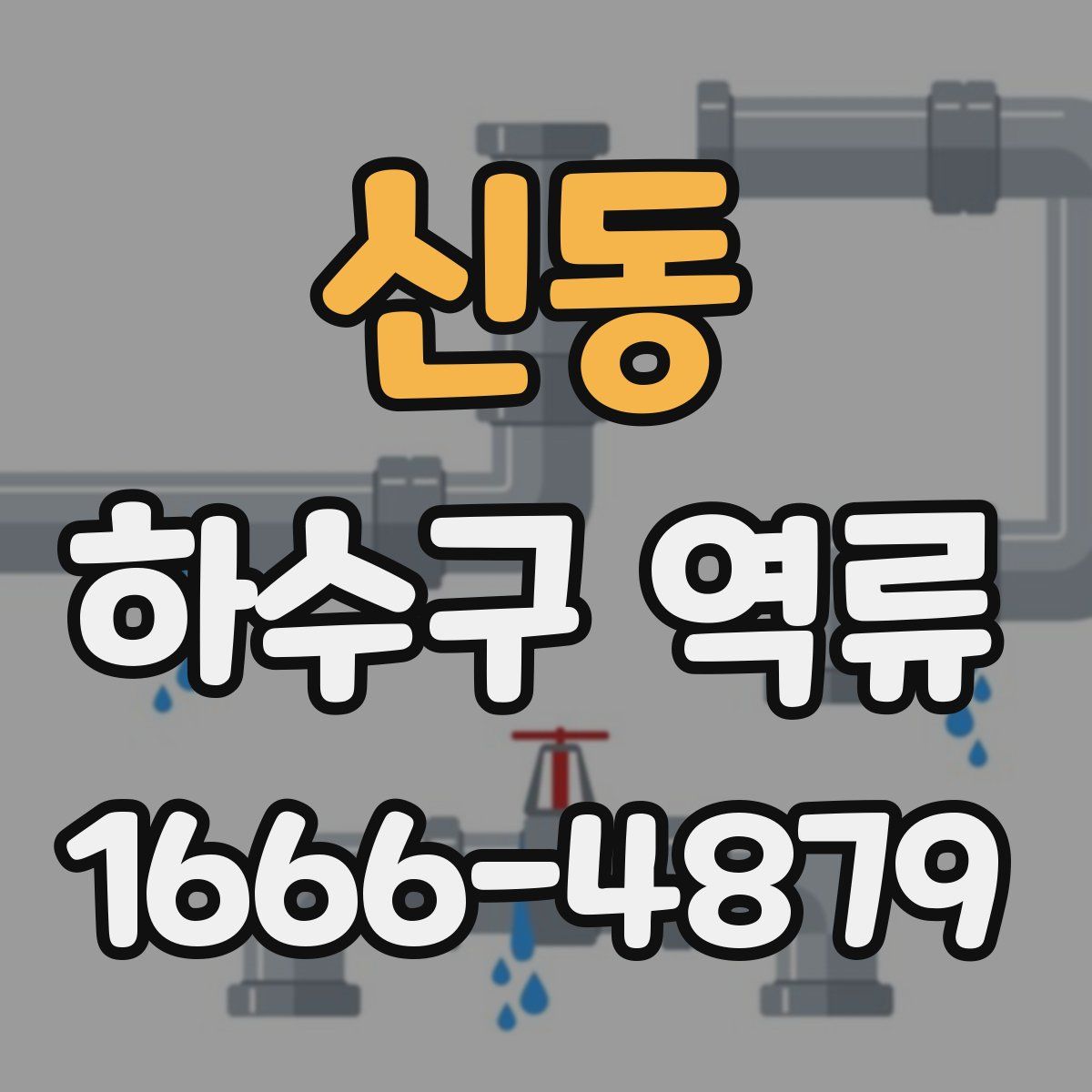 신동 하수구 역류