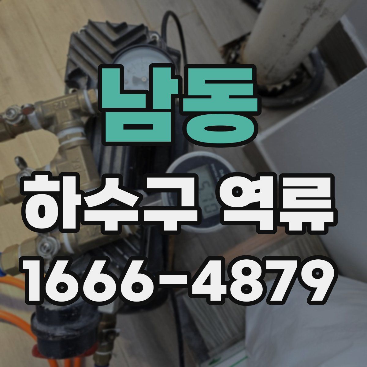 남동 하수구 역류