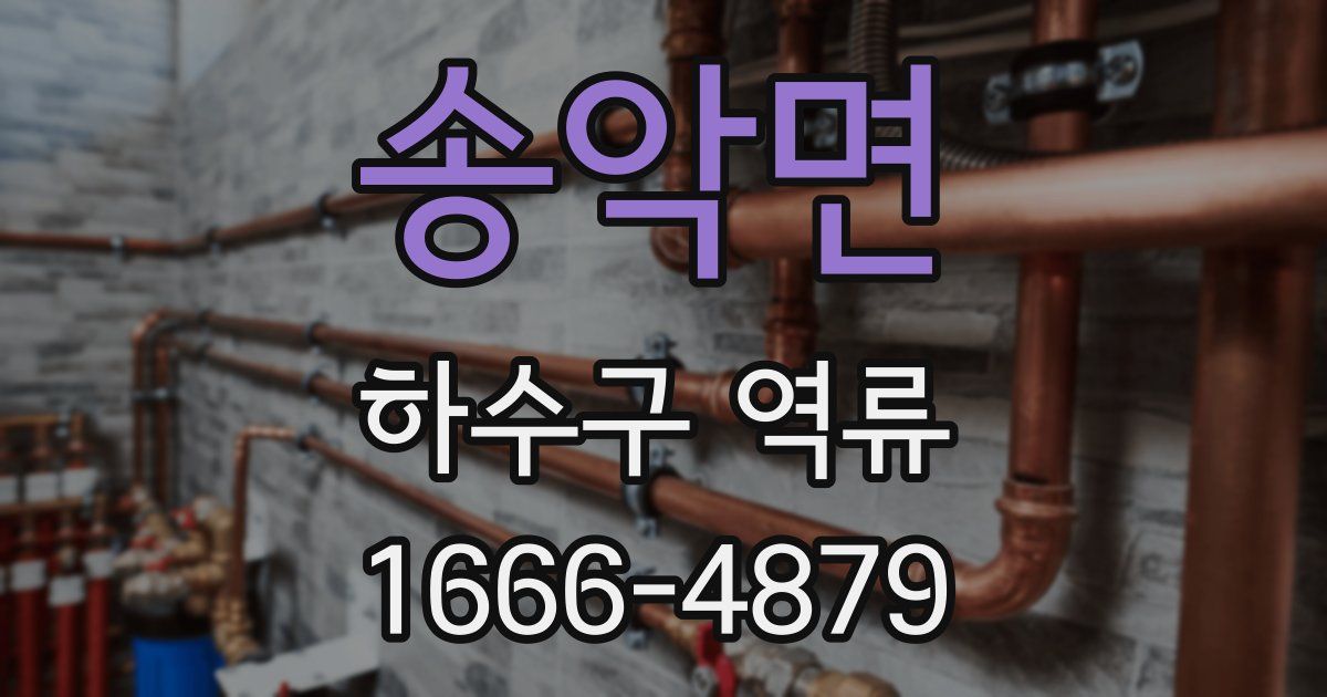 송악면 하수구 역류