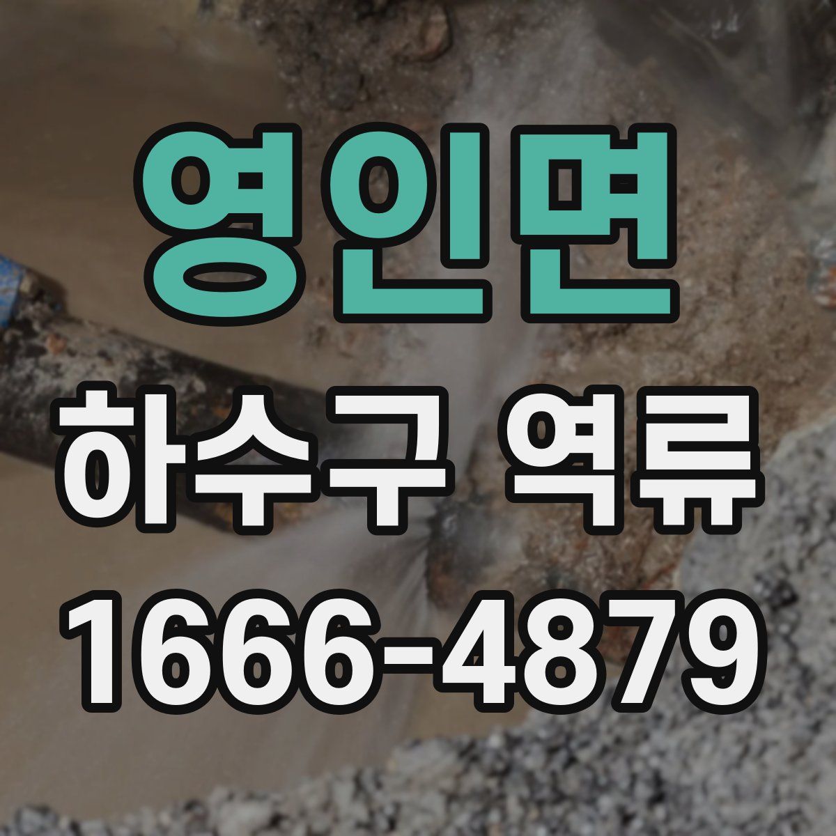 영인면 하수구 역류