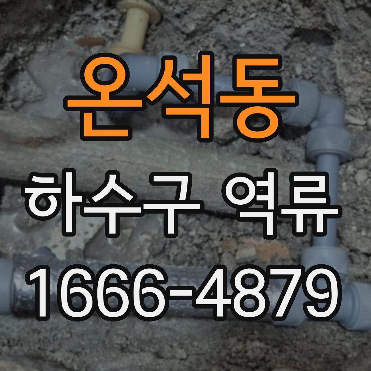 온석동 하수구 역류