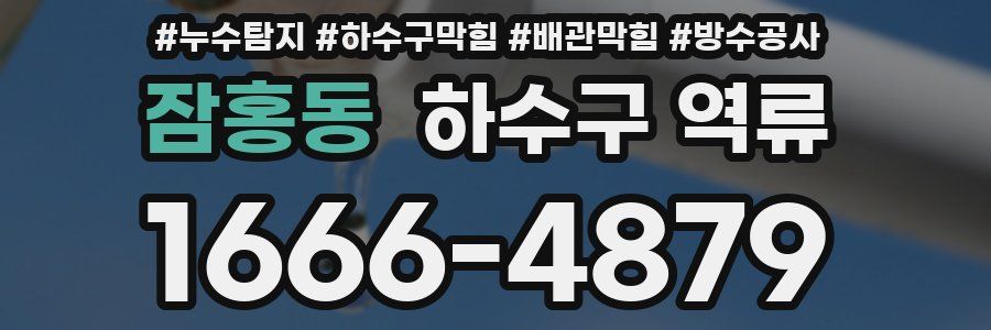 잠홍동 하수구 역류