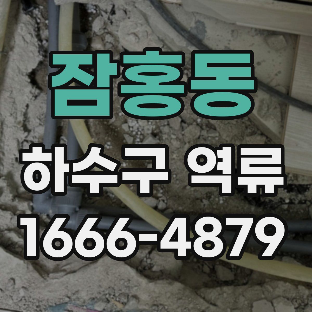 잠홍동 하수구 역류