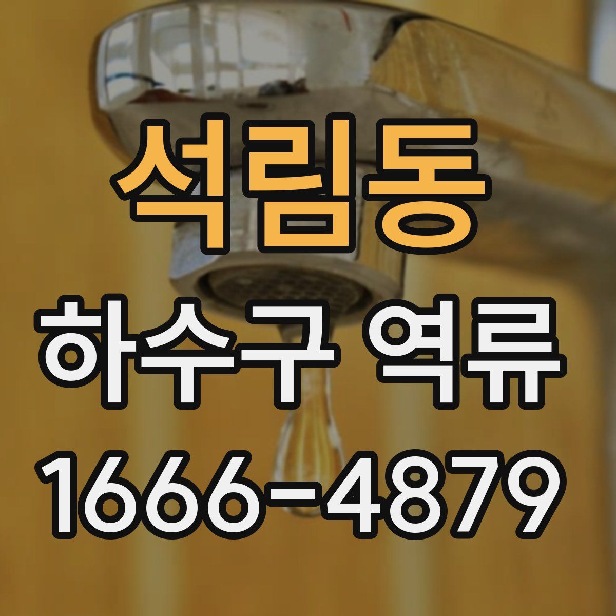 석림동 하수구 역류