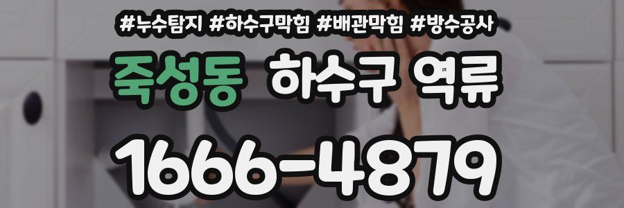 죽성동 하수구 역류