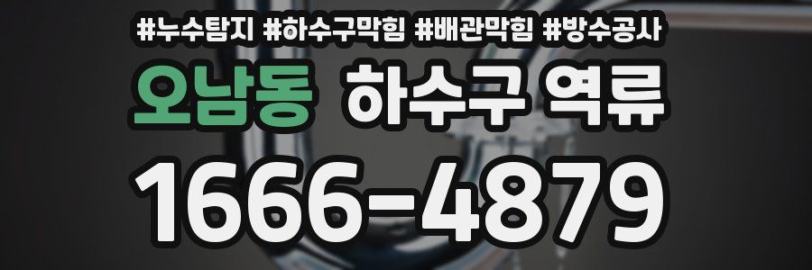 오남동 하수구 역류