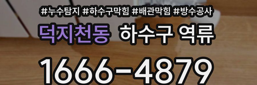 덕지천동 하수구 역류
