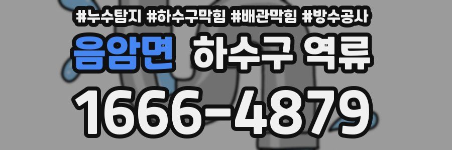 음암면 하수구 역류
