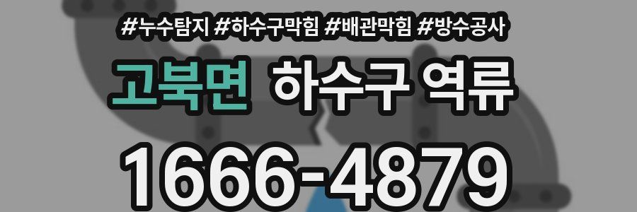 고북면 하수구 역류