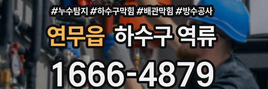 연무읍 하수구 역류
