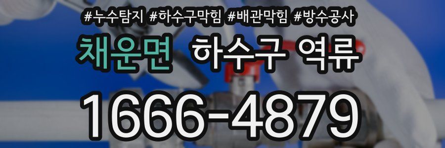 채운면 하수구 역류