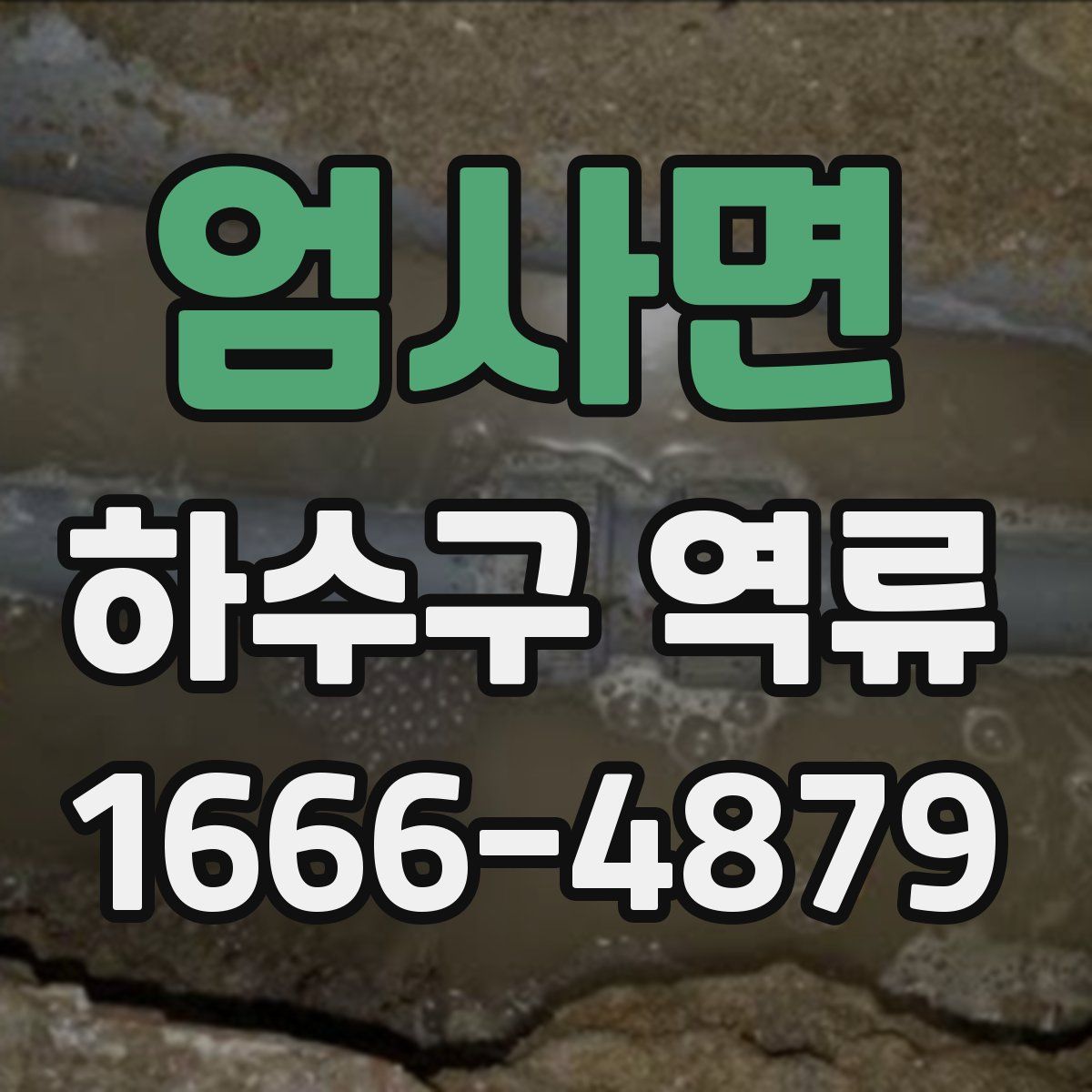 엄사면 하수구 역류
