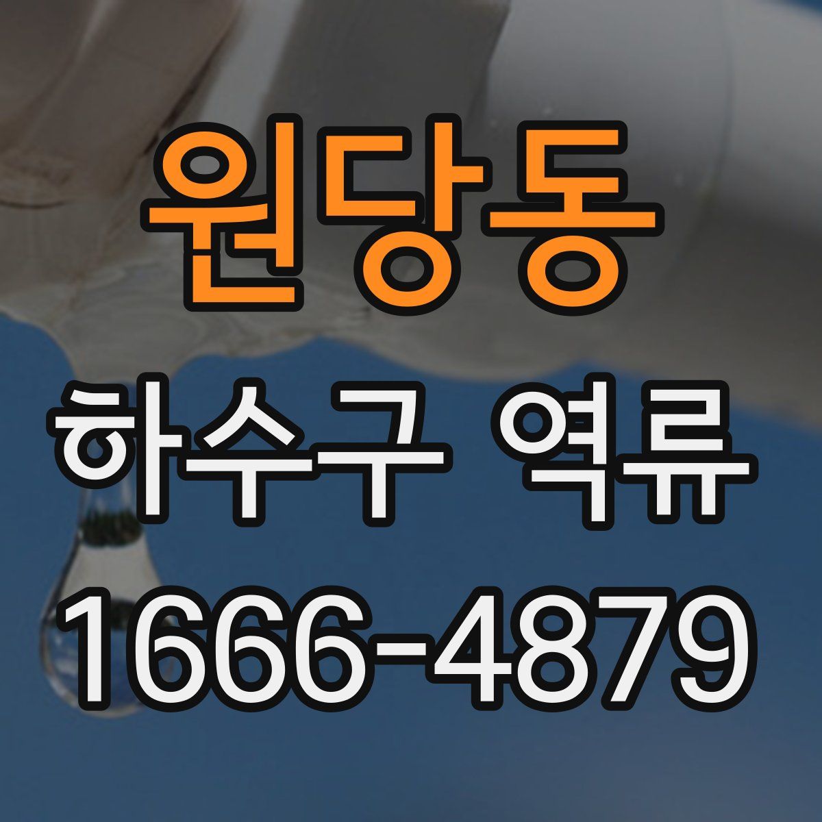 원당동 하수구 역류