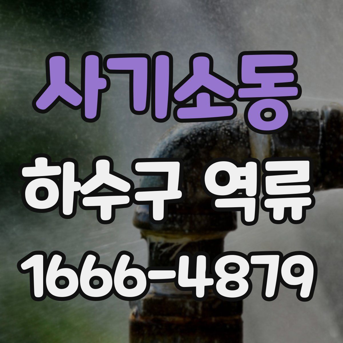 사기소동 하수구 역류