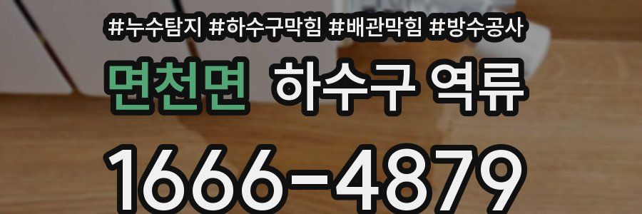 면천면 하수구 역류