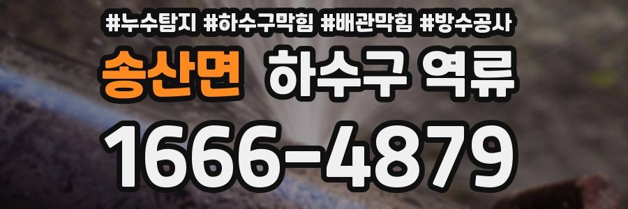 송산면 하수구 역류