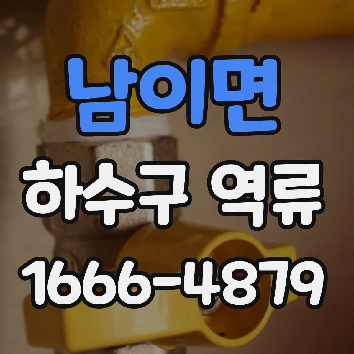 남이면 하수구 역류