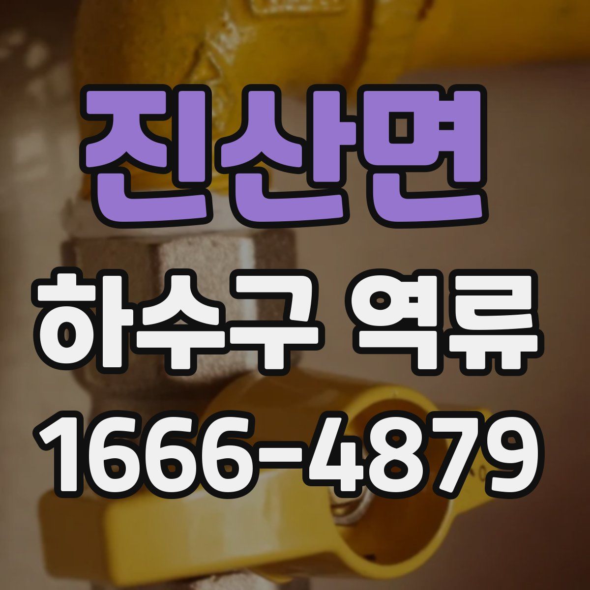 진산면 하수구 역류