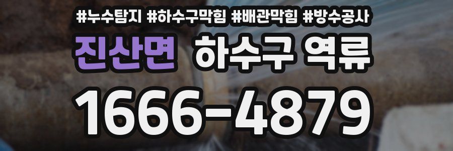 진산면 하수구 역류