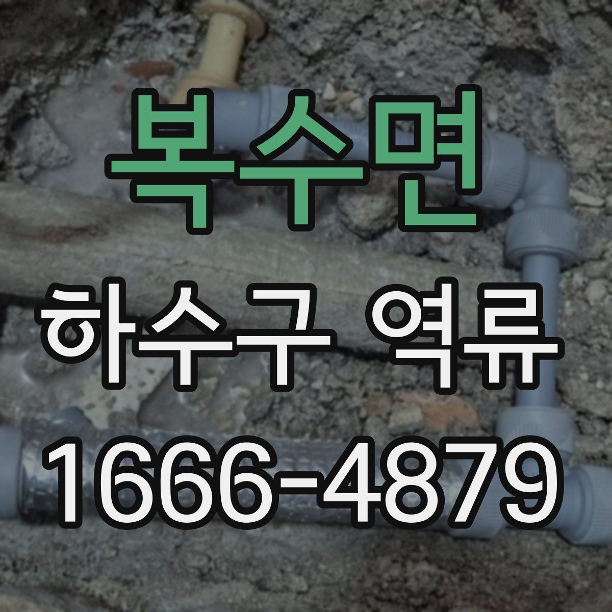 복수면 하수구 역류