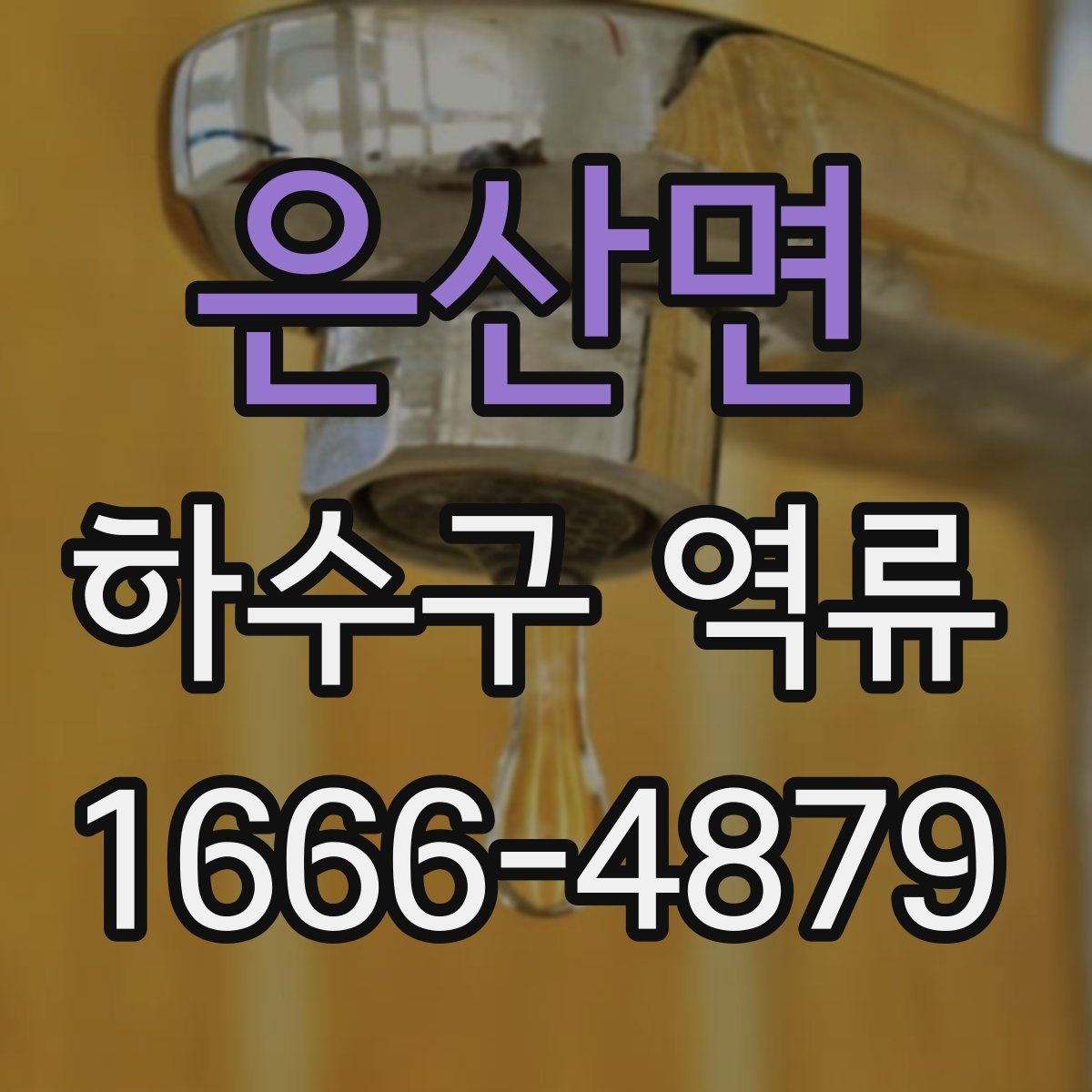 은산면 하수구 역류