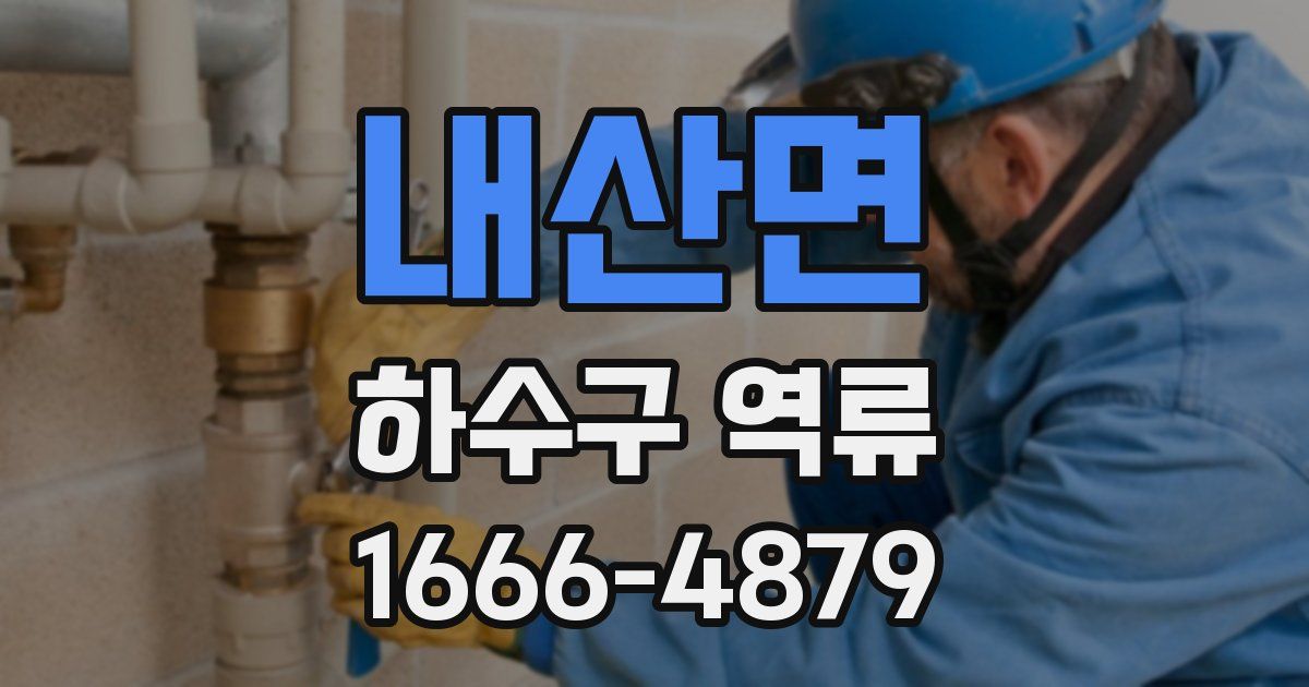 내산면 하수구 역류