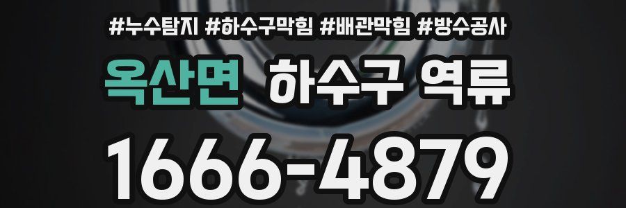 옥산면 하수구 역류
