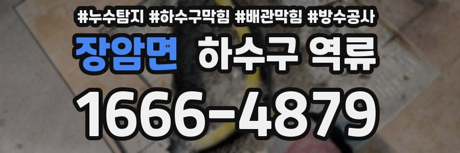 장암면 하수구 역류