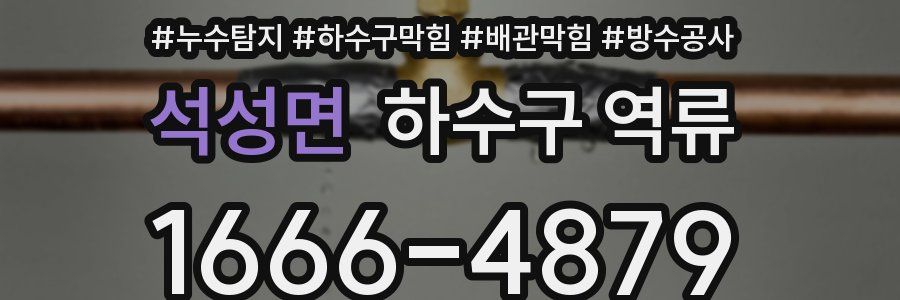 석성면 하수구 역류