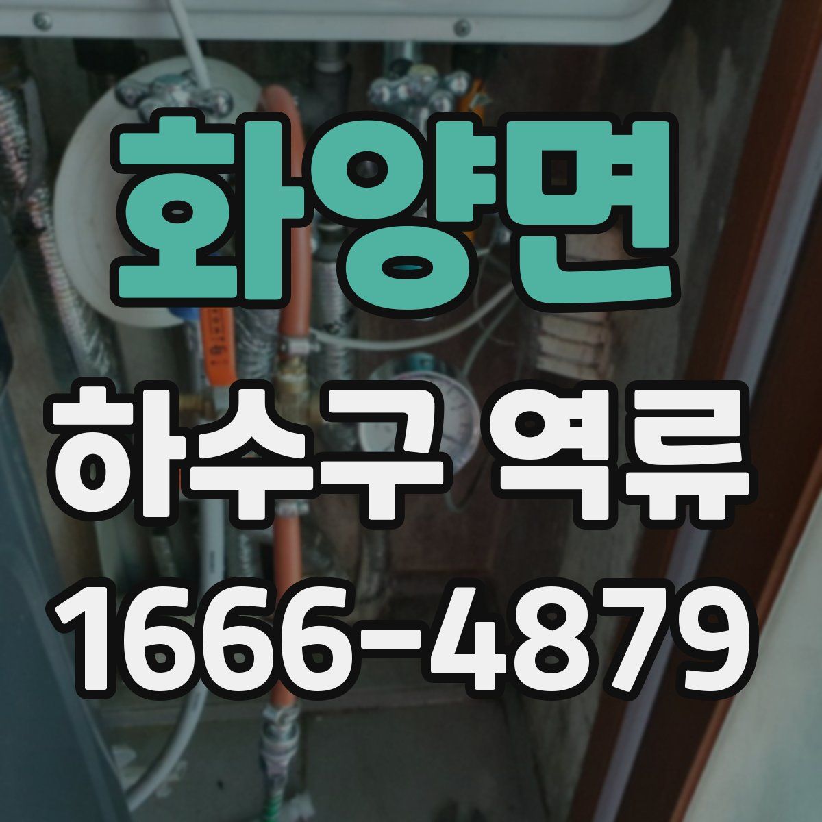 화양면 하수구 역류