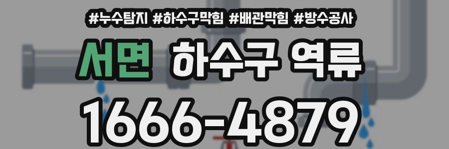 서면 하수구 역류