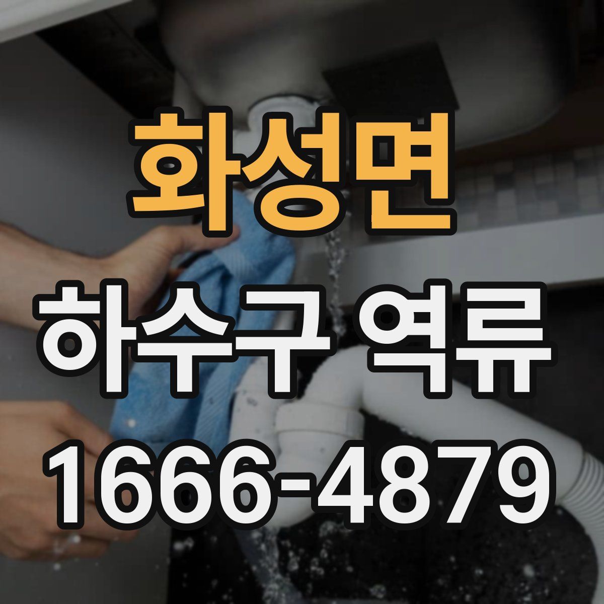 화성면 하수구 역류