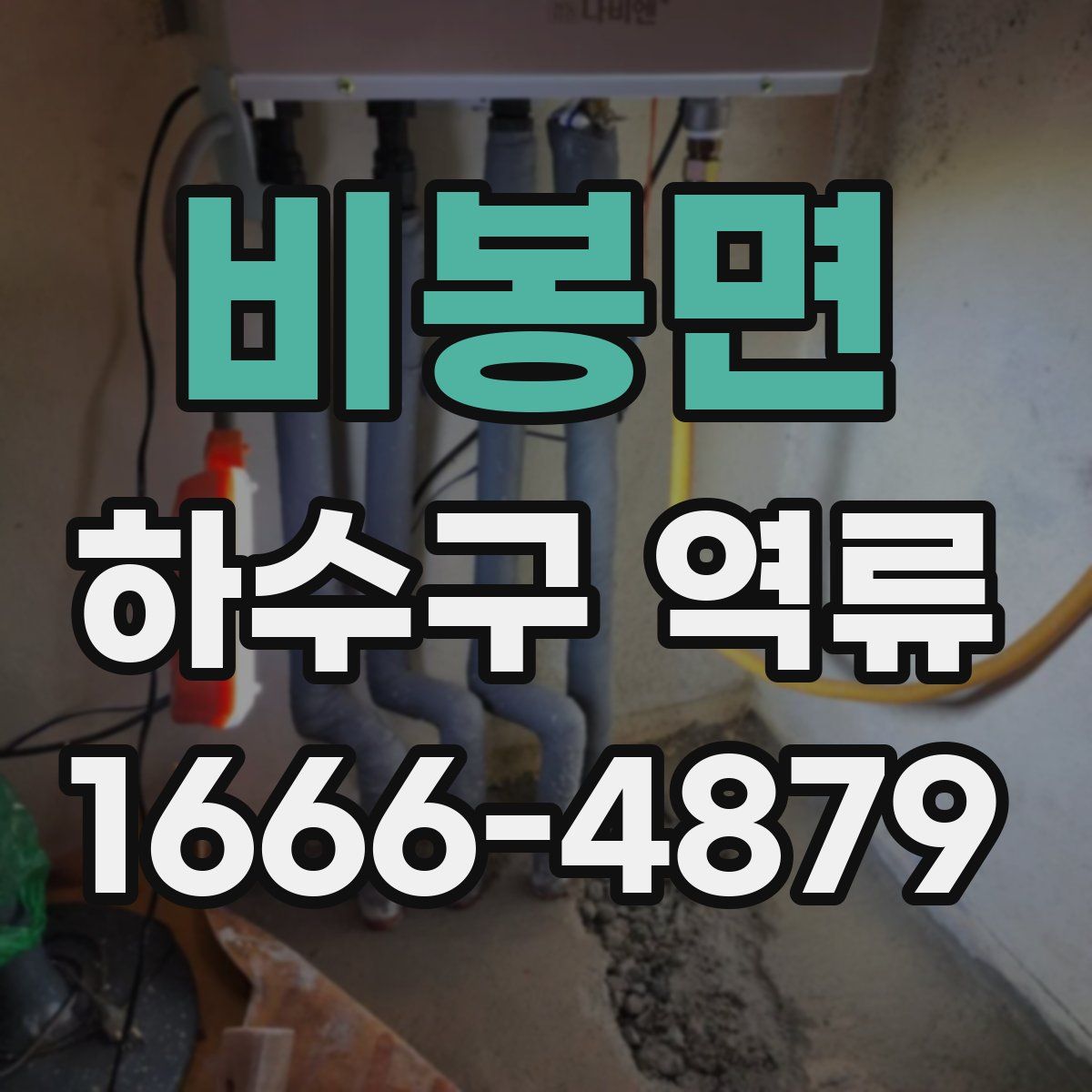 비봉면 하수구 역류