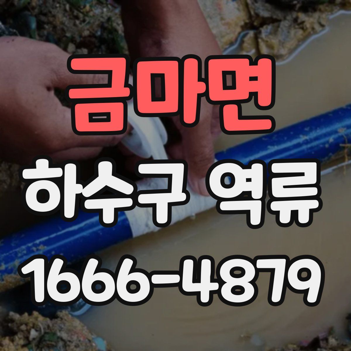 금마면 하수구 역류