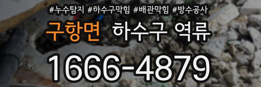 구항면 하수구 역류