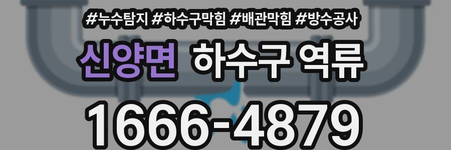 신양면 하수구 역류